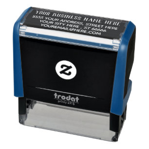 Aangepast bedrijfsadres uw bedrijfsstempel  zelfinktende stempel