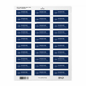 Aangepast bedrijfsadres van Logo Company Return Etiket (Full Sheet)