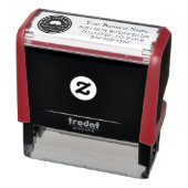 Aangepast bedrijfsadres voor Logo en bedrijfsretou Zelfinktende Stempel (Product)