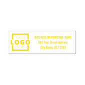 Aangepast bedrijfsadres voor Logo Zelfinktende Stempel (Design)