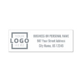 Aangepast bedrijfsadres voor Logo Zelfinktende Stempel (Design)