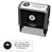 Aangepast bedrijfsadres voor Logo Zelfinktende Stempel (In situ)