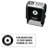 Aangepast bedrijfsadres voor Logo Zelfinktende Stempel (In situ)