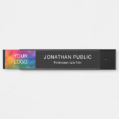 Aangepast bedrijfsbedrijf Logo in modern ontwerp Deurbordje (Voorkant)