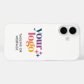 Aangepast bedrijfsbedrijfslogo Aangepaste tekst Case-Mate iPhone Case (Achterkant (horizontaal))