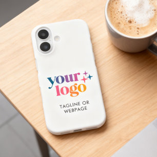 Aangepast bedrijfsbedrijfslogo Aangepaste tekst iPhone 16 Hoesje