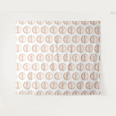 Aangepast bedrijfsbedrijfslogo patroon achtergrond wandkleed (Voorkant (horizontaal))