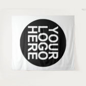 Aangepast bedrijfsbedrijfslogo wandkleed (Voorkant (horizontaal))