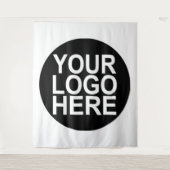 Aangepast bedrijfsbedrijfslogo wandkleed (Voorkant)