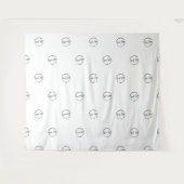 Aangepast bedrijfsbeurslogo wandkleed (Voorkant (horizontaal))
