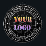 Aangepast bedrijfsklare Logo- en tekstafel Dartbord<br><div class="desc">Aangepaste kleuren en lettertype - Gepersonaliseerde Dart Board met uw bedrijf Logo Naam Website of aangepaste tekst Promotionele Business Dartboards Gift - Voeg uw Logo - Afbeelding of QR Code - Foto / Naam - Bedrijf / Website - Informatie / Meer - Formaat wijzigen en verplaatsen of verwijderen en toevoegen...</div>