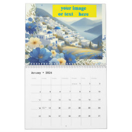 Aangepast bedrijfslogo 2026 wandkalender - Modern Kalender