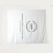Aangepast bedrijfslogo-achtergrond met aangepaste wandkleed (Voorkant (horizontaal))