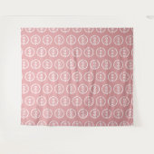 Aangepast bedrijfslogo achtergrond roze wandkleed (Voorkant (horizontaal))