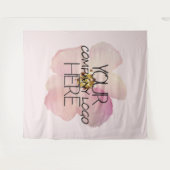 Aangepast bedrijfslogo achtergrond voor beursstand wandkleed (Voorkant (horizontaal))