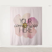 Aangepast bedrijfslogo achtergrond voor beursstand wandkleed (Voorkant)