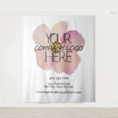 Aangepast bedrijfslogo achtergrond voor beursstand wandkleed (Voorkant)