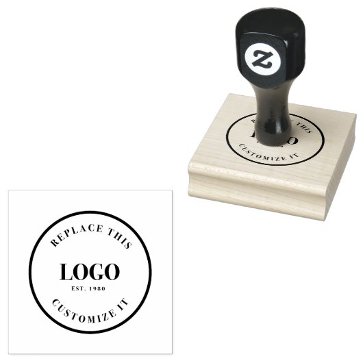 Aangepast bedrijfslogo alleen rubberstempel (Gestempeld)