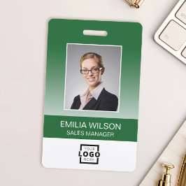 Aangepast bedrijfslogo Bar Code Werknemersfoto Gro Badge