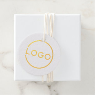 Aangepast bedrijfslogo bedankjes labels