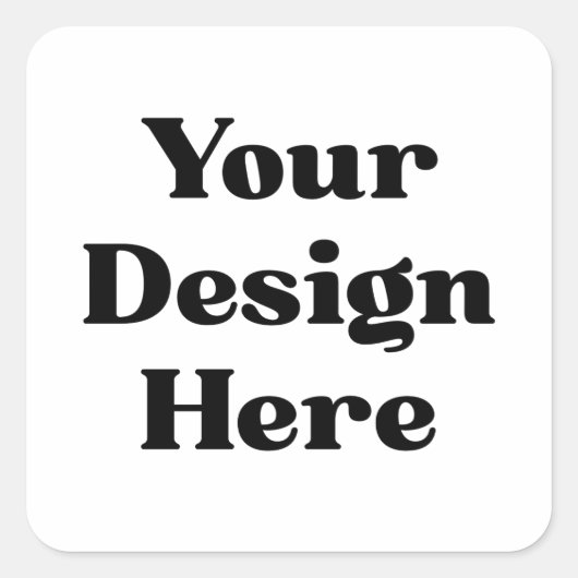 Aangepast bedrijfslogo bedrijf merk vierkant vierkante sticker (Voorkant)