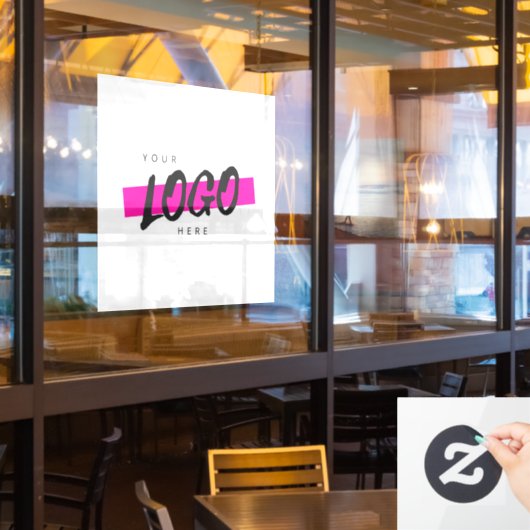Aangepast bedrijfslogo bedrijf promotioneel raamsticker (Restaurant Raam)