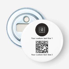 Aangepast bedrijfslogo bedrijfs promotieontwerp button flesopener