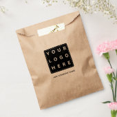 Aangepast bedrijfslogo Bedrijfsnaam Feest  Bedankzakje (Gezegeld)