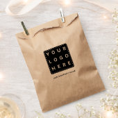 Aangepast bedrijfslogo Bedrijfsnaam Feest  Bedankzakje (Geknipt)