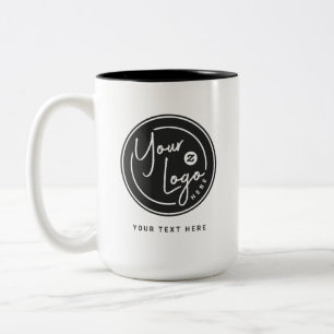 Aangepast bedrijfslogo-cadeau tweekleurige koffiemok