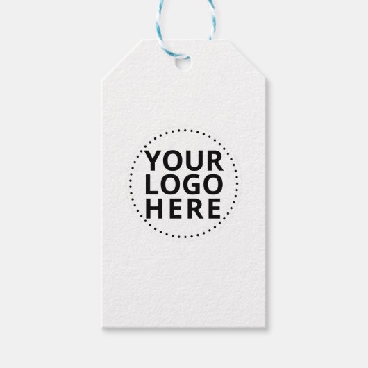 Aangepast bedrijfslogo cadeaulabel (Voorkant)