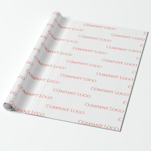 Aangepast bedrijfslogo cadeaupapier