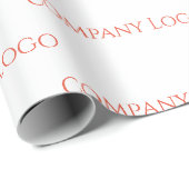 Aangepast bedrijfslogo cadeaupapier (Rol Hoek)