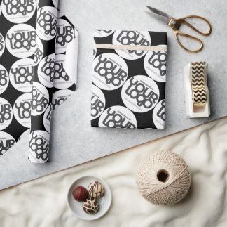 Aangepast bedrijfslogo  cadeaupapier