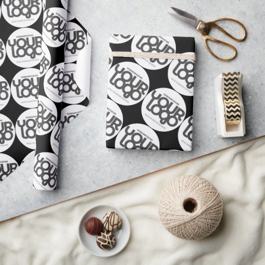 Aangepast bedrijfslogo cadeaupapier (Crafts)