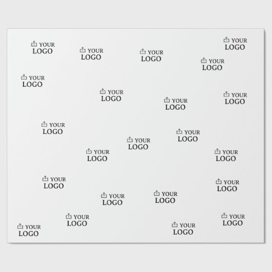 Aangepast bedrijfslogo  cadeaupapier (Vlak)