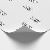 Aangepast bedrijfslogo  cadeaupapier (Hoek)