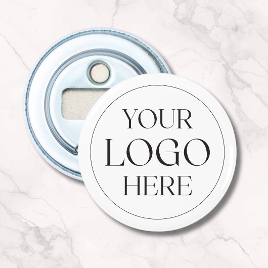 Aangepast bedrijfslogo eenvoudig button flesopener