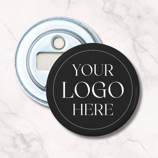 Aangepast bedrijfslogo eenvoudig button flesopener