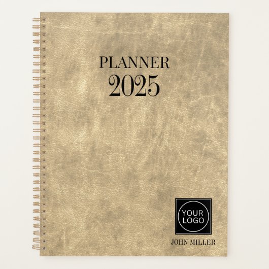 Aangepast bedrijfslogo eenvoudig kantoor planner (Voorkant)