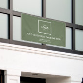 Aangepast bedrijfslogo en bedrijfswebsite spandoek (Buitenkant Gebouw)