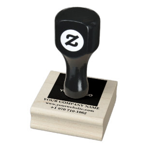Aangepast bedrijfslogo en ontwerp bedrijfsnaam web rubberstempel