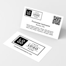 Aangepast bedrijfslogo en QR-code