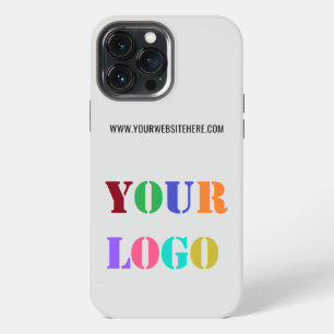 Aangepast bedrijfslogo en tekst iPhone hoesje sjab iPhone 13 Pro Max Hoesje