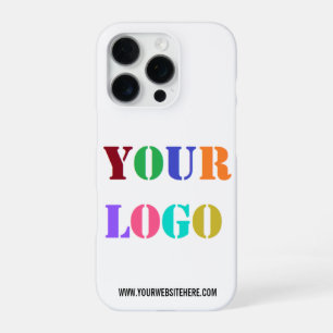 Aangepast bedrijfslogo en tekst iPhone hoesje sjab iPhone 16 Pro Hoesje