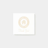 Aangepast bedrijfslogo en tekst post-it® notes (Voorkant)