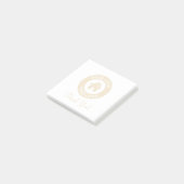 Aangepast bedrijfslogo en tekst post-it® notes (Schuin)