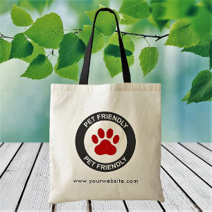 Aangepast bedrijfslogo en tekst promo tote bag