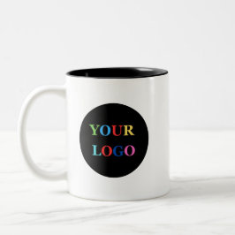 Aangepast bedrijfslogo Gepersonaliseerd bedrijf Tweekleurige Koffiemok