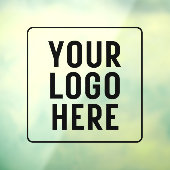 Aangepast bedrijfslogo  gepersonaliseerd winkelpan raamsticker (Vel 3)